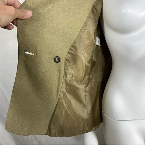 Jones New York Petite Khaki Beige Women’s Career Blazer - Picture 3 of 7